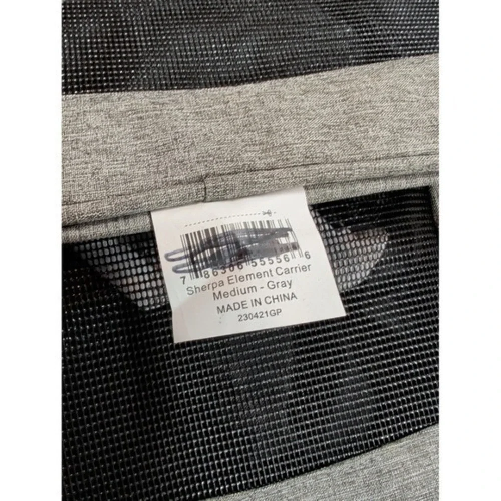 Sherpa‎ Element Pet Carrier Medium Gray Airline Approved Travel Bag 16 lbs NWT